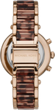 Michael Kors Parker Chronograph Rose Gold Dial Two Tone Steel Strap Watch For Women - MK6832