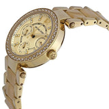 Michael Kors Parker Gold DIal Gold Steel Strap Watch for Women - MK5842