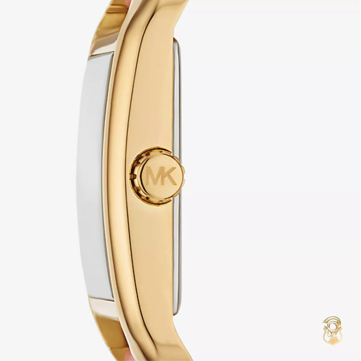 Michael Kors Petite Monroe White Dial Orange Leather Strap Watch for Women - MKO1060