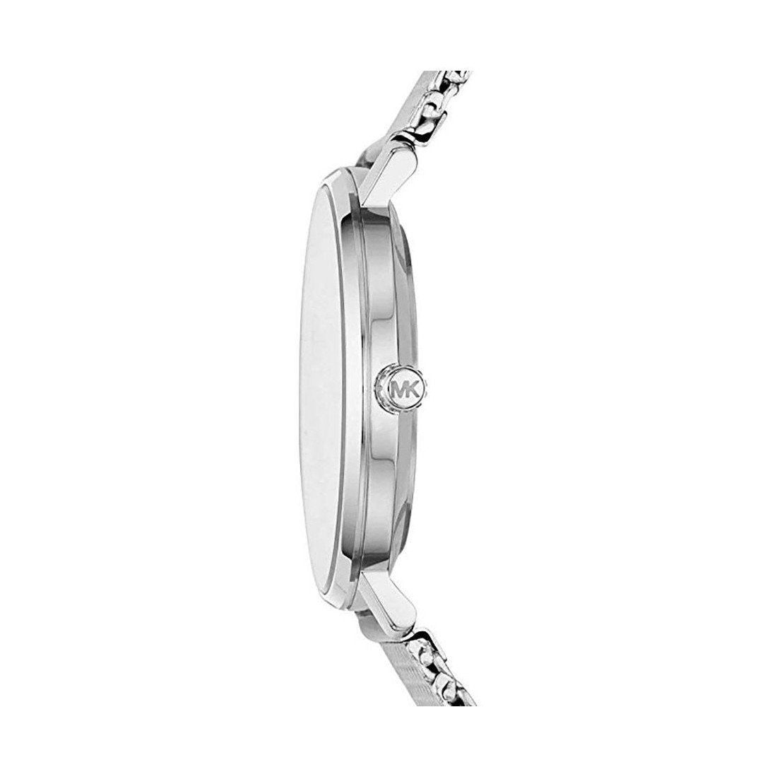 Michael Kors Pyper Quartz White Dial Silver Mesh Strap Watch for Women - MK4338