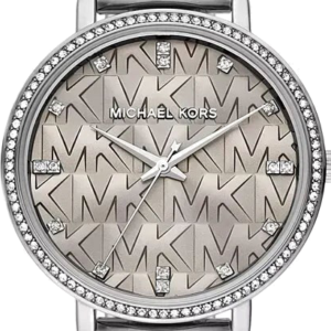 Michael Kors Pyper Analog Gray Dial Silver Steel Strap Watch For Women - MK4672