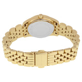 Michael Kors Lexington Quartz Silver Dial Gold Steel Strap Watch For Women - MK3229