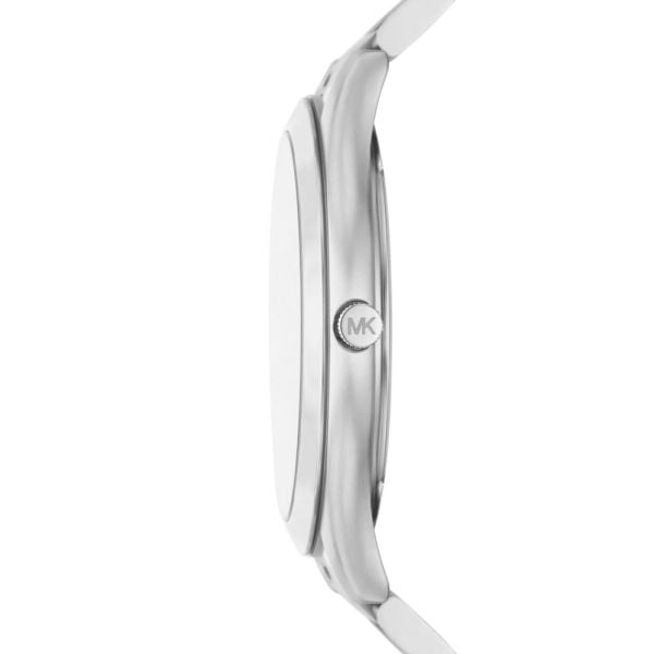 Michael Kors Slim Runway Analog Blue Dial Silver Steel Strap Watch for Men - MK1060