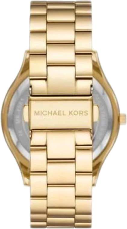Michael Kors Runway Gold Dial Gold Steel Strap Watch For Women - MK4561