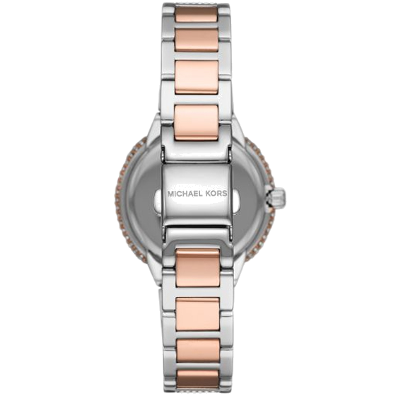 Michael Kors Taryn Quartz White Dial Two Tone Steel Strap Watch For Women - MK4461