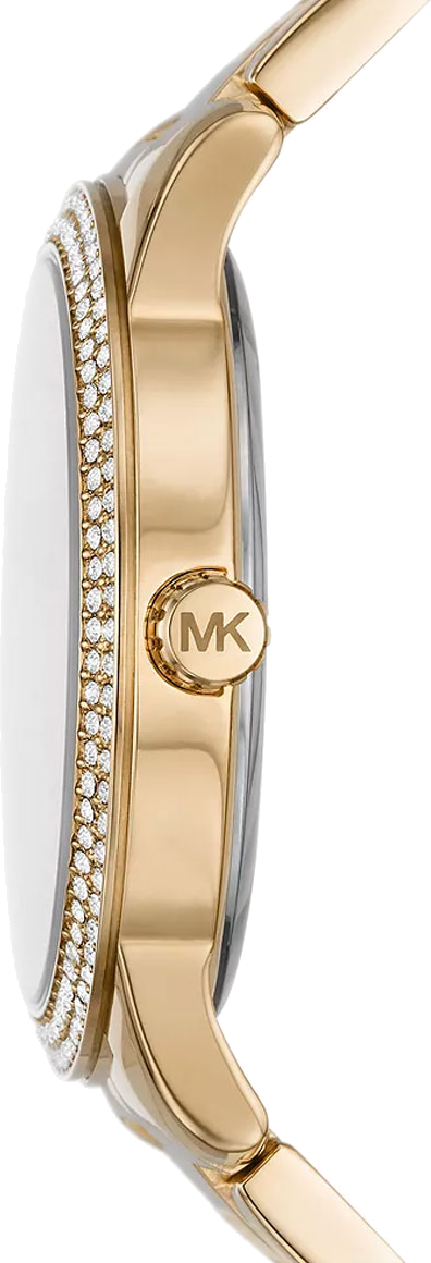 Michael Kors Tibby Chronograph Gold Dial Gold Steel Strap Watch For Women - MK6927