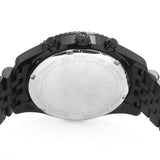 Michael Kors Lexington Chronograph Crystals Silver Dial Black Steel Strap Watch for Men - MK8605