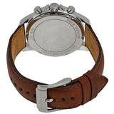 Michael Kors Gage Chronograph Blue Dial Brown Leather Strap Watch For Men - MK8362