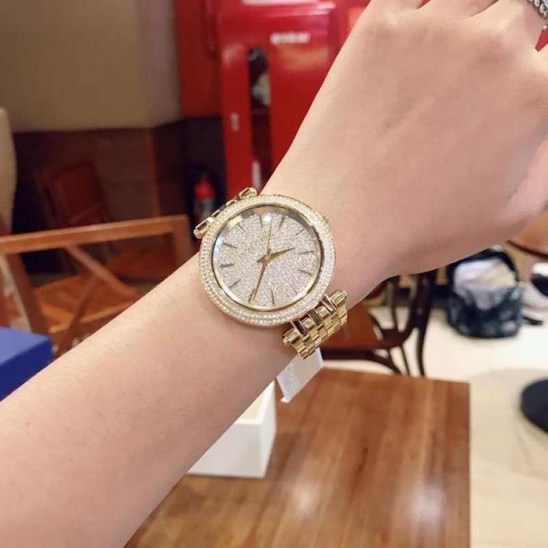 Michael Kors Darci Gold Dial Gold Steel Strap Watch for Women - MK3438