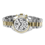Michael Kors Bradshaw Chronograph Silver Dial Two Tone Steel Strap Watch For Women - MK5912