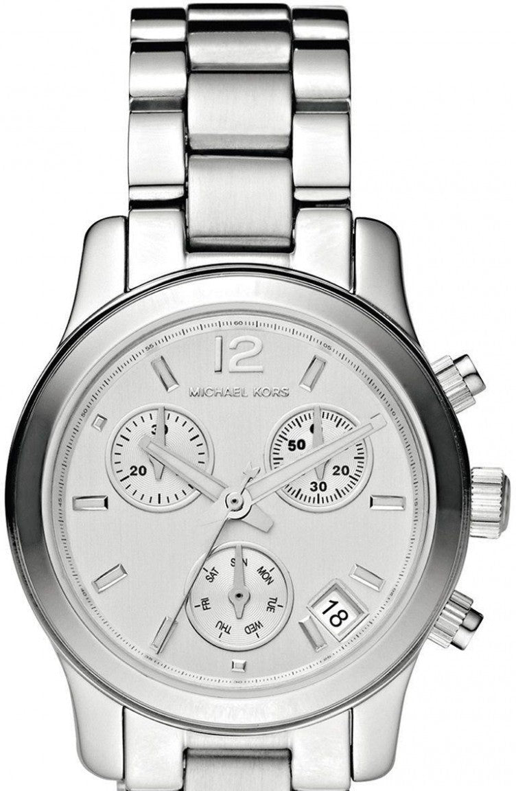 Michael Kors Runway Silver Dial Silver Steel Strap Watch for Women - MK5428