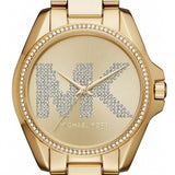 Michael Kors Bradshaw Quartz Gold Dial Gold Steel Strap Watch For Women - MK6555