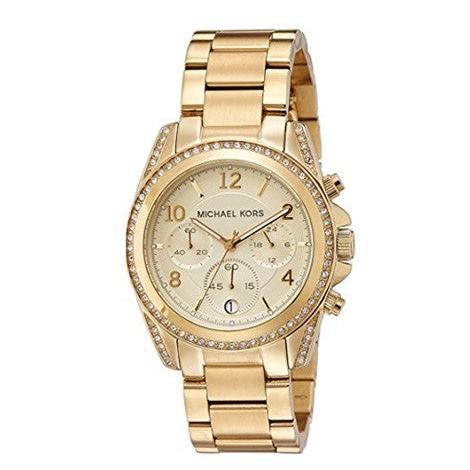 Michael Kors Runway Gold Dial Gold Steel Strap Watch for Women - MK5166