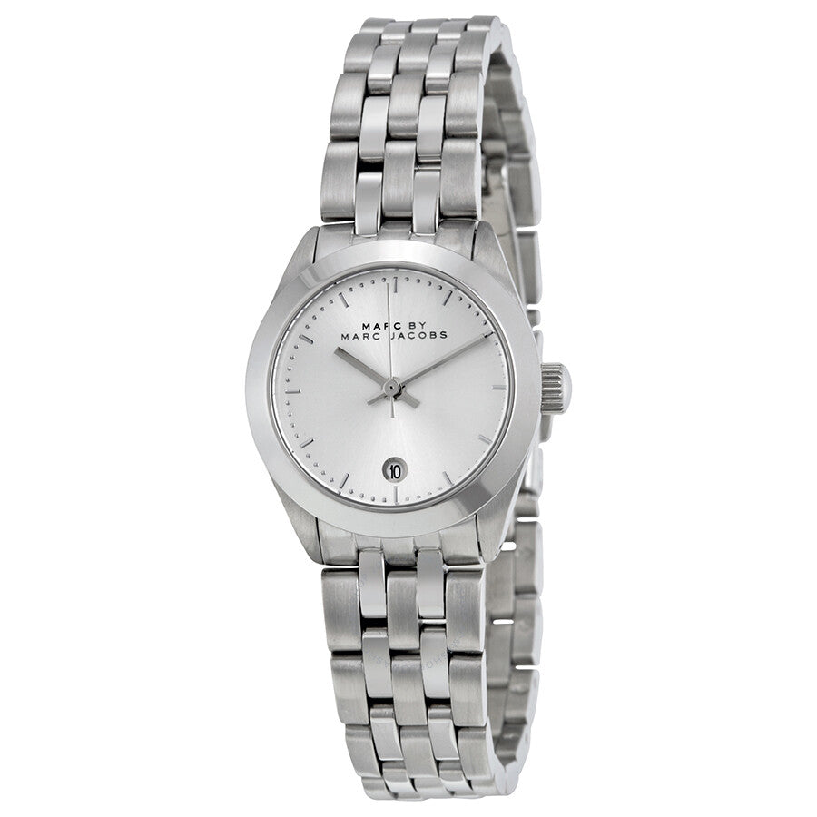 Marc Jacobs Peeker Silver Dial Silver Steel Strap Watch for Women - MBM3373