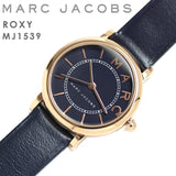Marc Jacobs Roxy Navy Blue Dial Navy Blue Leather Strap Watch for Women - MJ1539