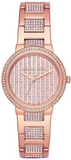 Michael Kors Gabbi Rose Gold Dial Rose Gold Steel Strap Watch For Women - MK3986