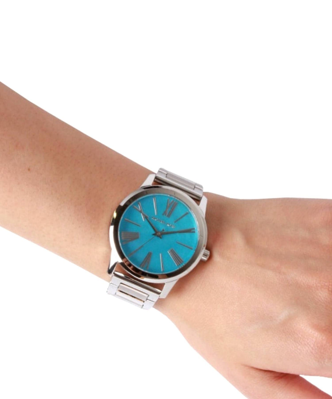 Michael Kors Hartman Quartz Blue Dial Silver Steel Strap Watch For Women - MK3519
