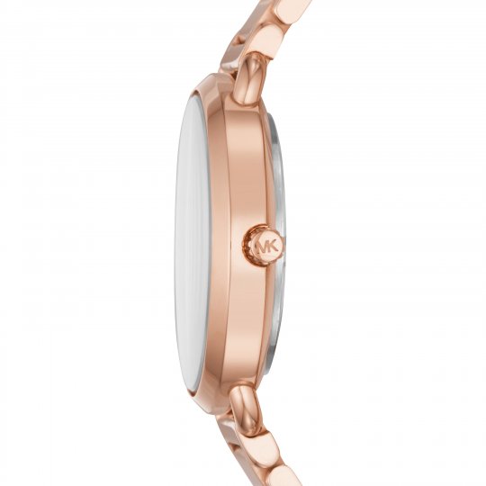 Michael Kors Portia Rose Gold Dial Rose Gold Steel Strap Watch for Women - MK3640