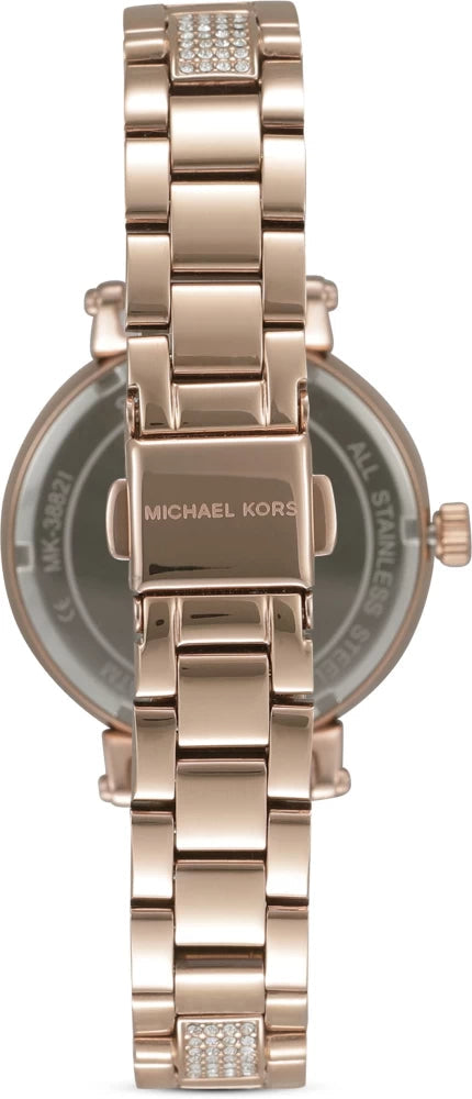 Michael Kors Sofie Quartz Rose Gold Dial Rose Gold Steel Strap Watch For Women - MK3882
