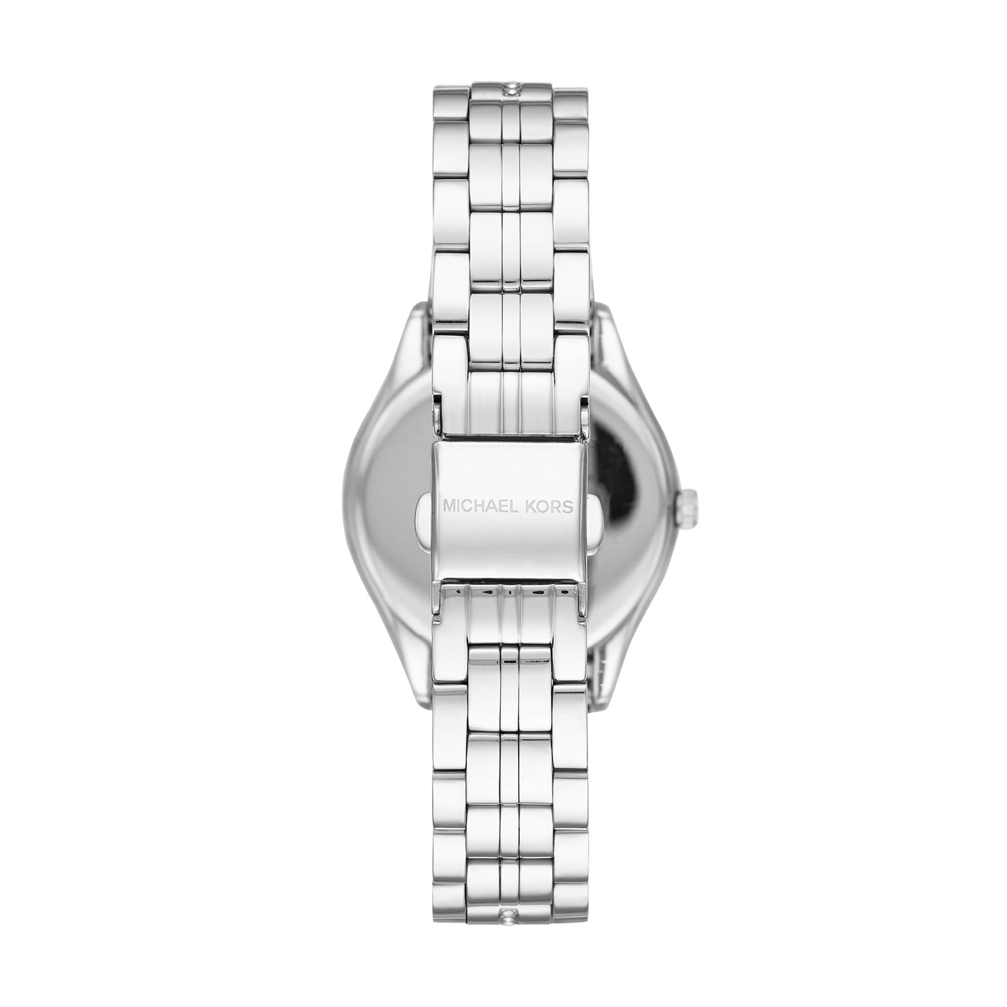 Michael Kors Lauryn Mother of Pearl Dial Silver Steel Strap Watch for Women - MK3900