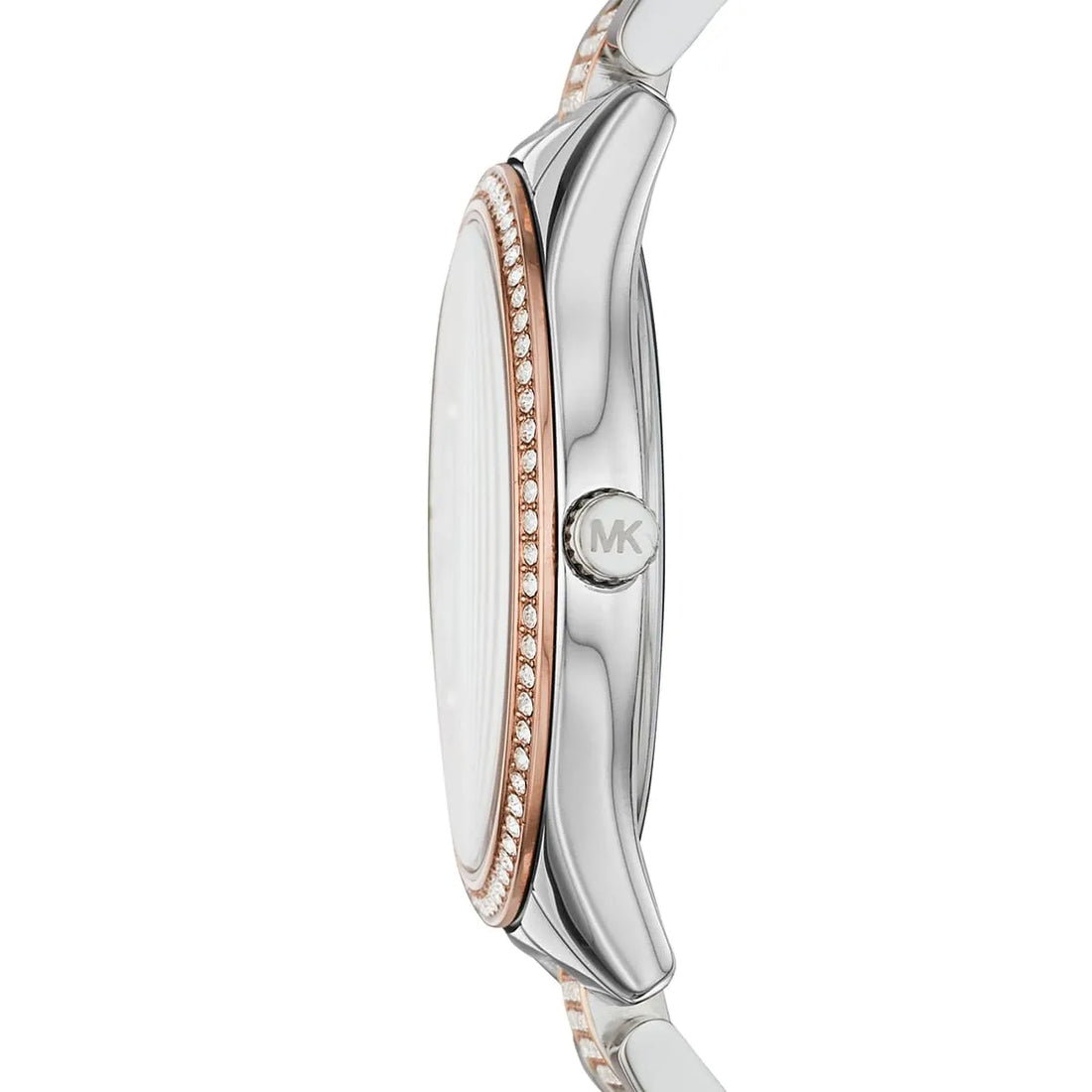 Michael Kors Lauryn Quartz White Dial Two Tone Steel Strap Watch For Women - MK4388