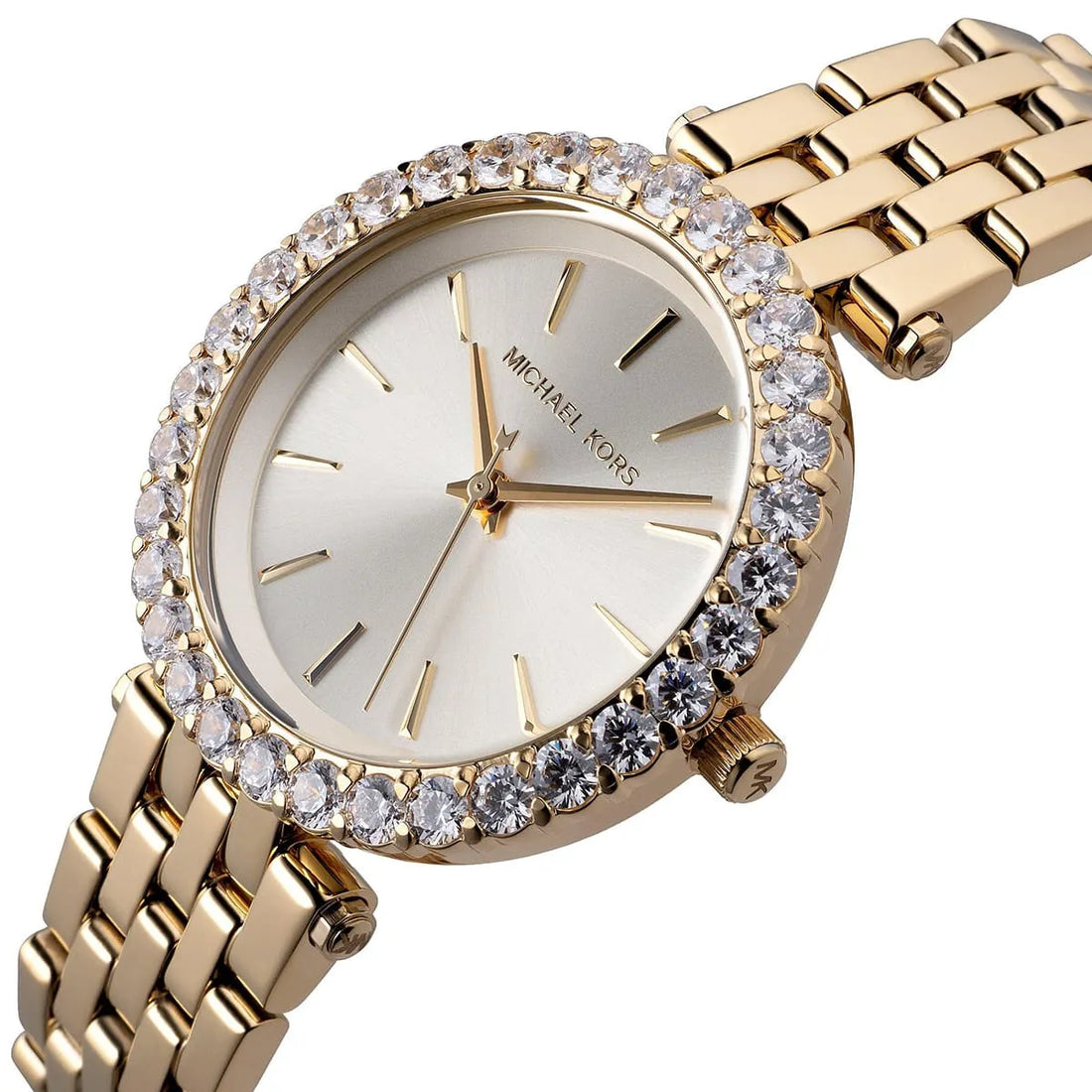 Michael Kors Darci Analog Gold Dial Gold Steel Strap Watch For Women - MK4513