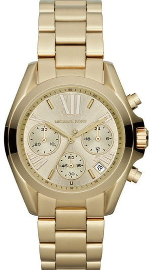Michael Kors Bradshaw Gold Dial Gold Steel Strap Watch for Women - MK5798