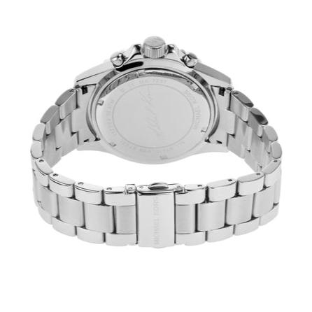 Michael Kors Everest Chronograph Blue Dial Silver Steel Strap Watch For Women - MK7237