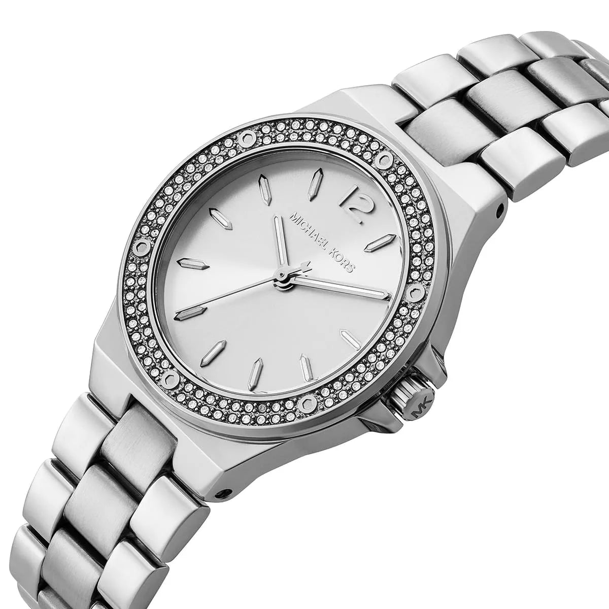Michael Kors Lennox Three Hand Silver Dial Silver Steel Strap Watch For Women - MK7280