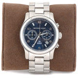 Michael Kors Hunger Stop 100 Series Navy Blue Dial Silver Steel Strap Watch for Women - MK5814