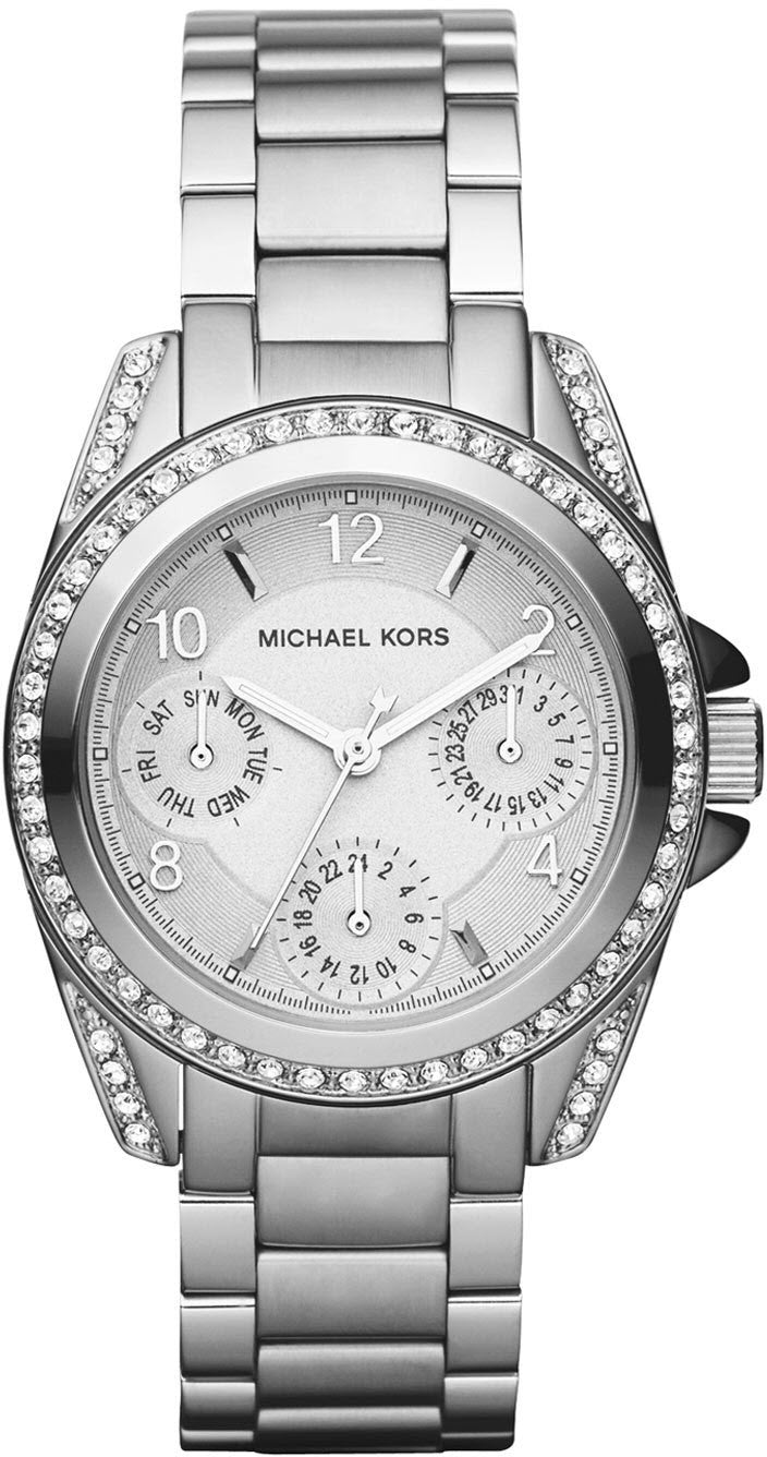 Michael Kors Blair Silver Dial SIlver Steel Strap Watch for Women - MK5612