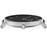 Daniel Wellington Classic Durham Black Dial Brown Leather Strap Watch For Women - DW00100142