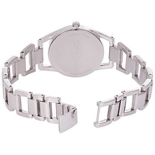 Calvin Klein Dainty Silver Dial Silver Steel Strap Watch for Women - K7L23146