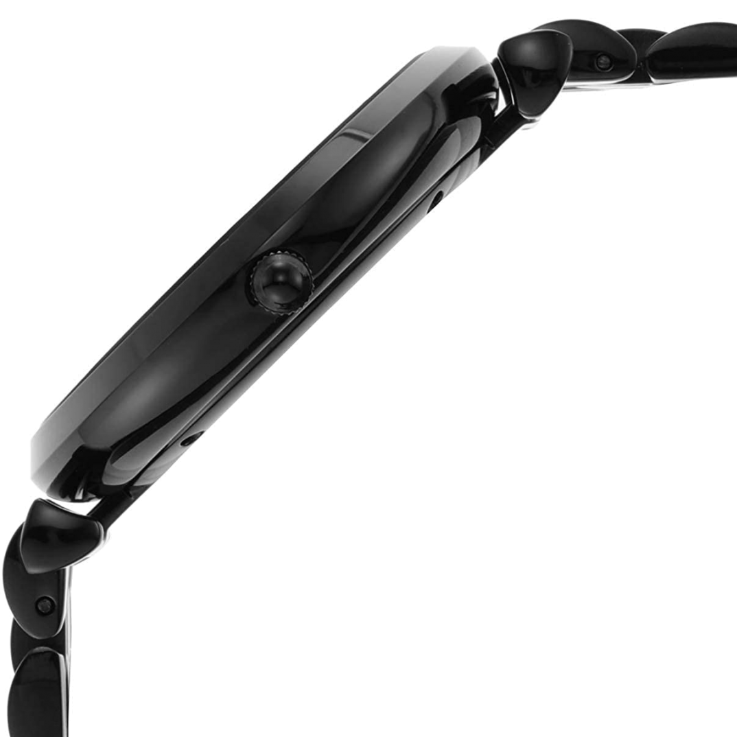 Emporio Armani Gianni T Bar Analog Black Dial Black Steel Strap Watch For Men - AR11299