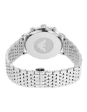 Emporio Armani Aviator Chronograph Beige Dial Silver Steel Strap Watch For Men - AR11239