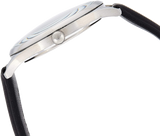 Emporio Armani Lambda Classic Quartz Black Dial Black Leather Strap Watch For Men - AR11020