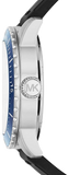 Michael Kors Cunningham Multifunction Blue Dial Black Rubber Strap Watch For Men - MK7160