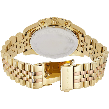 Michael Kors Lexington Gold Dial Gold Steel Strap Watch for Women - MK6473