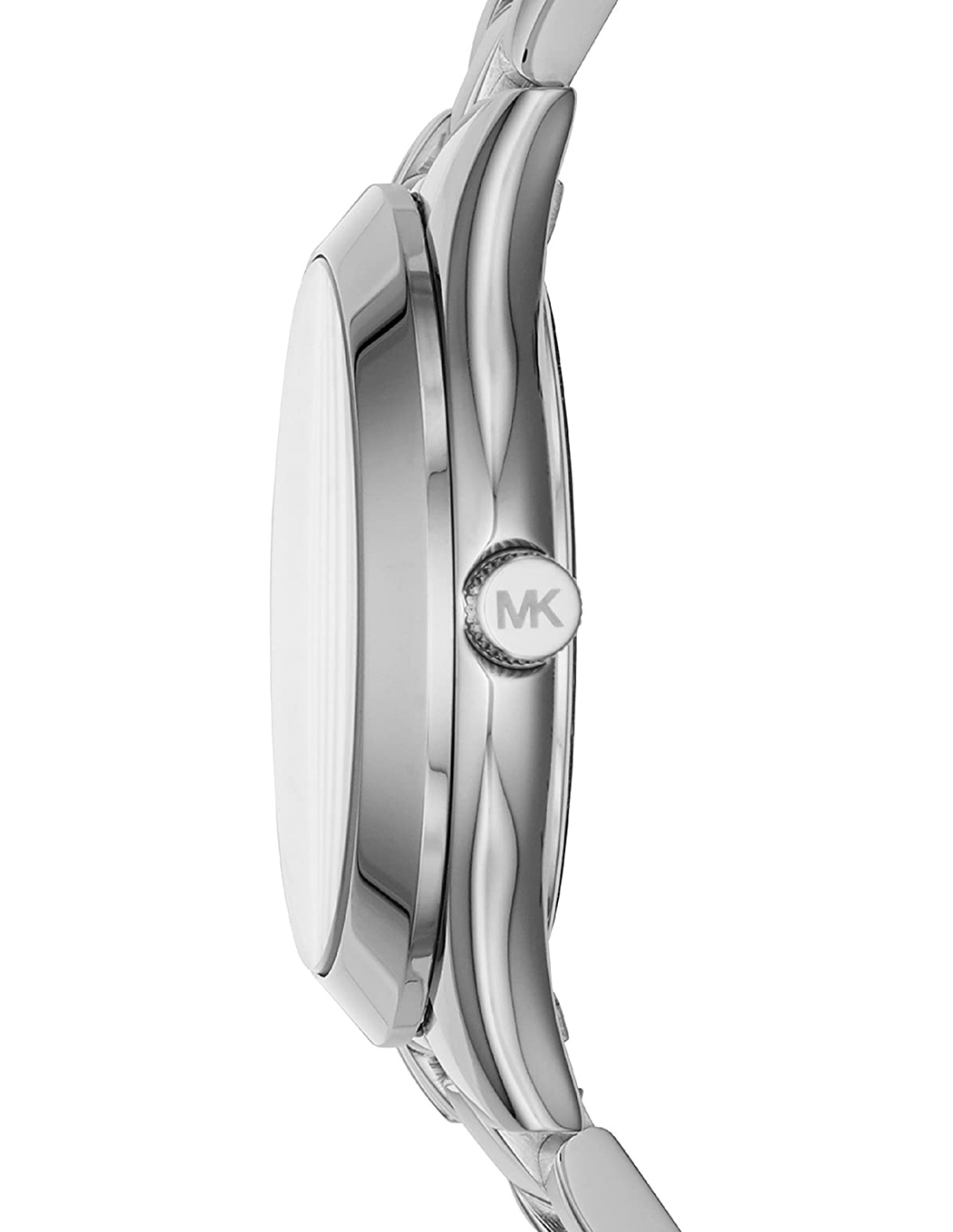 Michael Kors Mini Slim Runway Silver Dial Silver Steel Strap Watch for Women - MK3548