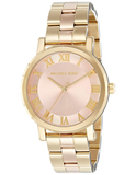 Michael Kors Norie Gold Dial Two Tone Steel Strap Watch for Women - MK3586