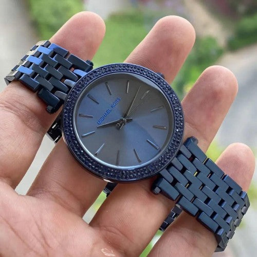 Michael Kors Darci Blue Dial Blue Steel Strap Watch for Women - MK3417
