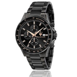 Maserati SFIDA Chronograph Black Dial Black Steel Strap Watch For Men - R8873640011