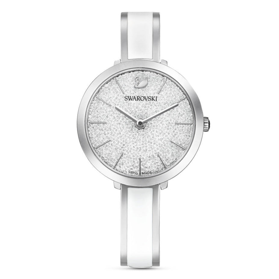 Swarovski Crystalline Delight Silver Dial Two Tone Steel Strap Watch for Women - 5580537