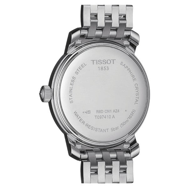 Tissot T Classic Bridgeport Silver Dial Silver Mesh Bracelet Watch For Men - T097.410.11.038.00