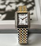 Michael Kors Emery Three-Hand White Dial Two Tone Steel Strap Watch for Women - MK4744