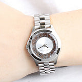 Marc Jacobs Henry White Dial Silver Steel Strap Watch for Women - MBM3291