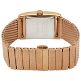 Movado Heritage White Mother of Pearl Dial Rose Gold Mesh Bracelet Watch For Women - 3650041