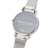 Calvin Klein Even Black Dial Silver Mesh Bracelet Watch for Women - K7B23121