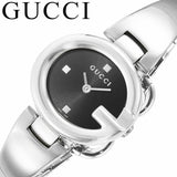 Gucci Guccisima Quartz Black Dial Silver Steel Strap Watch For Women - YA134501