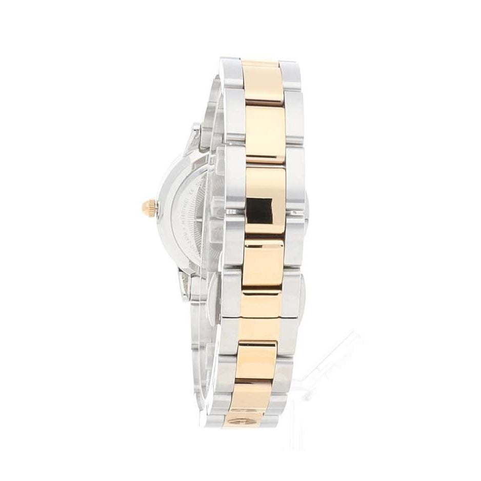 Daniel Wellington Iconic Link White Dial Two Tone Steel Strap Watch For Women - DW00100358